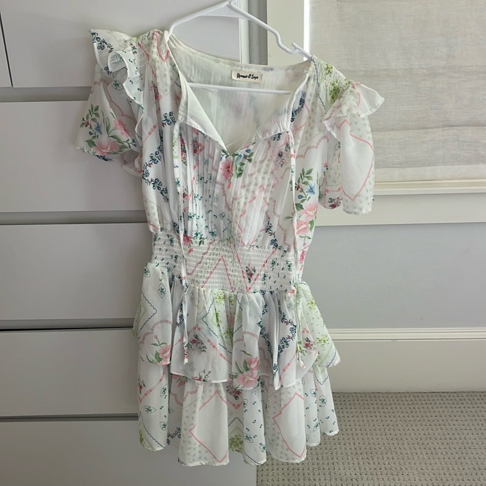 White Floral Dress